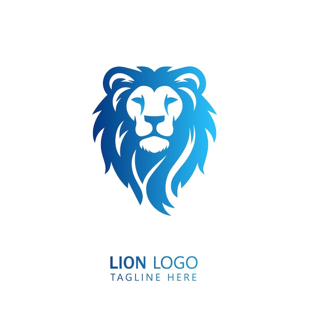 un logotipo de cabeza de león que dice el logotipo del león en él