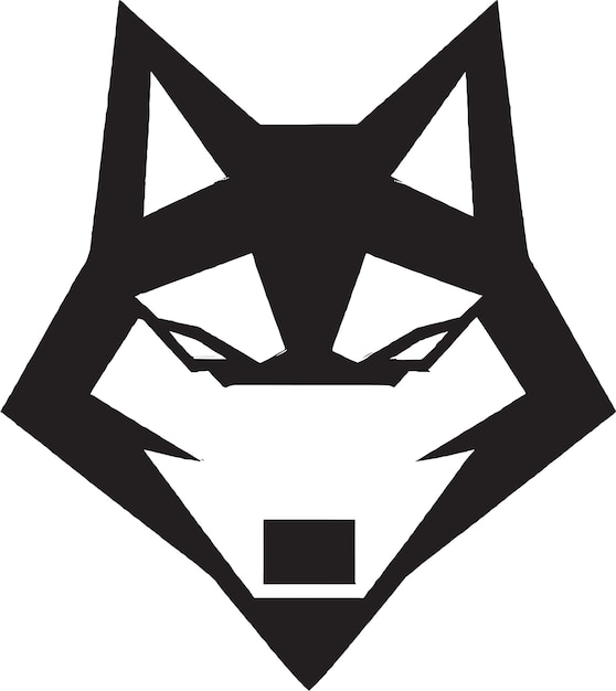 Logotipo de cabeza de lobo estilizado