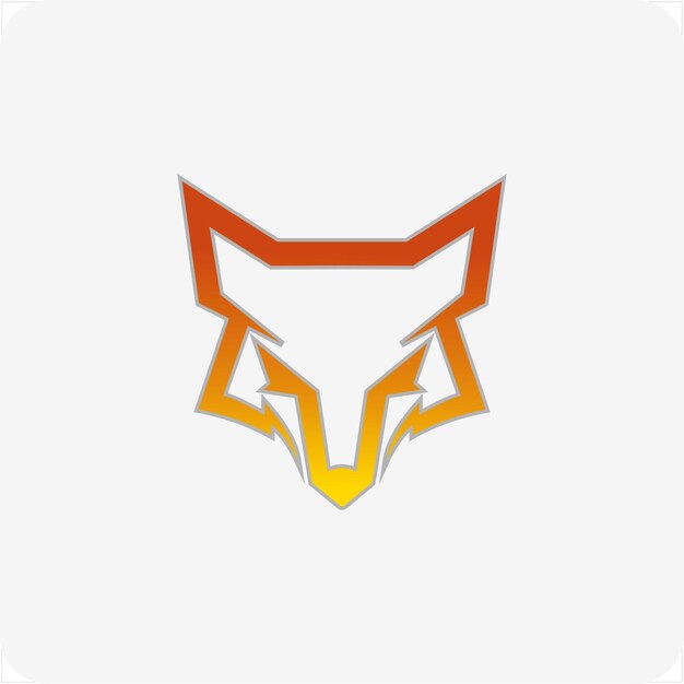 Logotipo de cabeza de lobo, vector de logotipo de mascota de cabeza de lobo