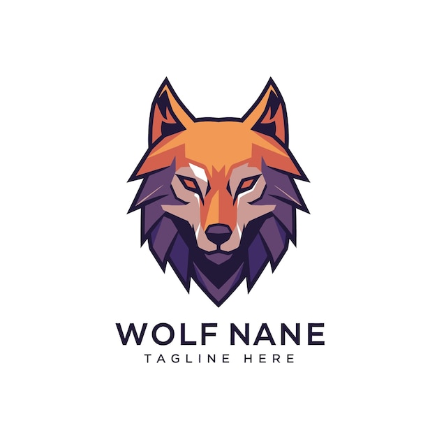 Logotipo de cabeza de lobo