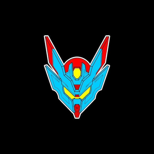 Logotipo de la cabeza mecha