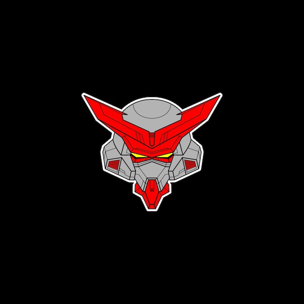 logotipo de la cabeza mecha