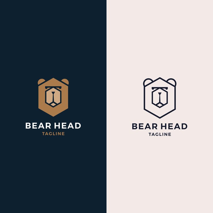 Logotipo de cabeza de oso