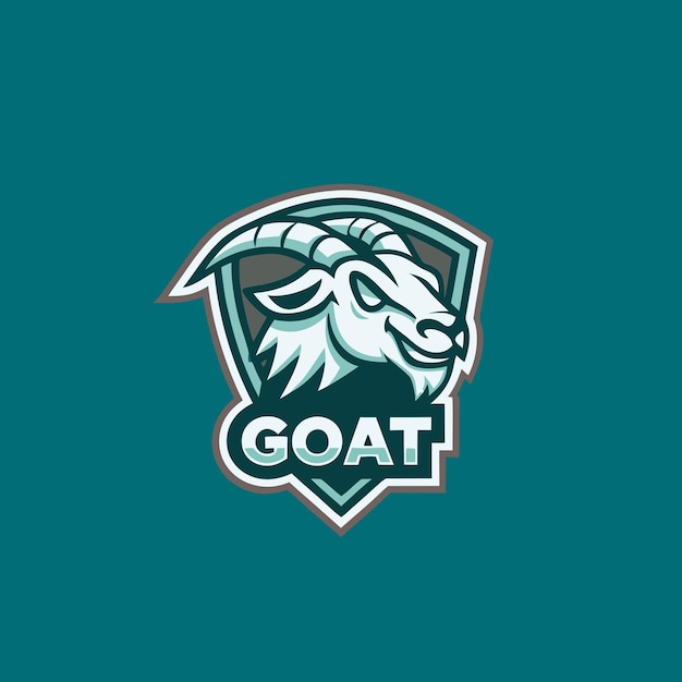 un logotipo de cabra con una cabra en él