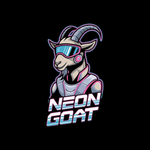 logotipo de cabra para el diseño de la camiseta