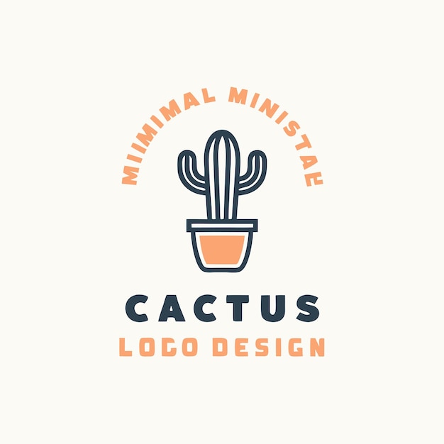 un logotipo de cactus con un diseño de caktus en él