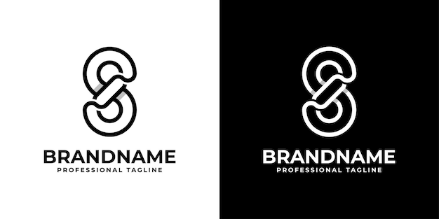 Logotipo de cadena con letra S adecuado para cualquier cadena de tom relacionada con el negocio con la inicial S