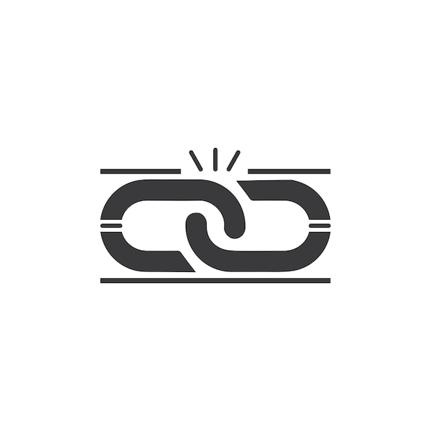 Logotipo de cadena de vector de unidad abstracta corporativa empresarial