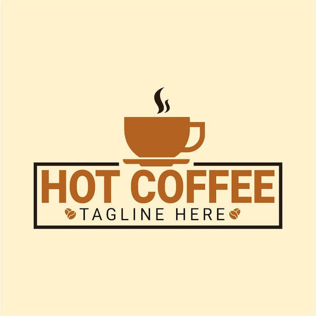 Logotipo de café caliente