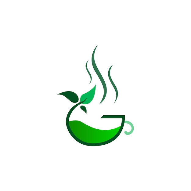 Logotipo de café y diseño de té logotipo de cafetería icono de restaurante