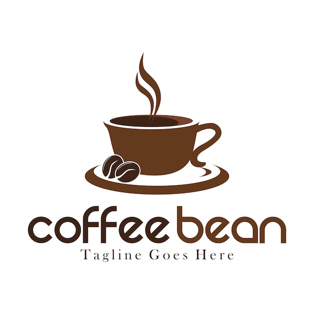 logotipo de café. Ilustración vectorial sobre fondo blanco