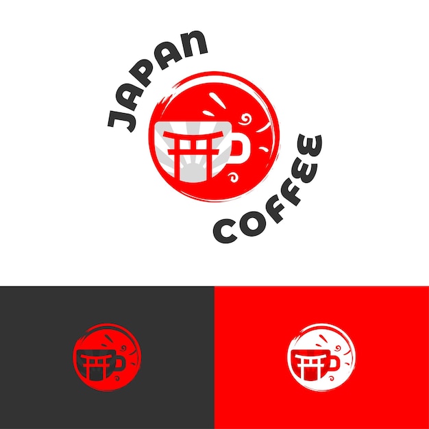 Logotipo de café de japón