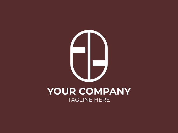 Vector logotipo de café minimalista con líneas blancas