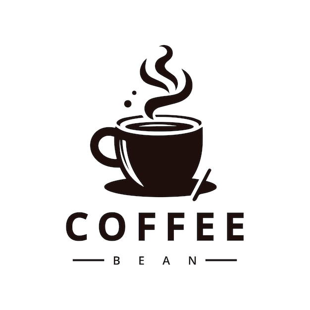 Logotipo de café y restaurante Logotipo de cafetería Ilustración de elementos de diseño Vector