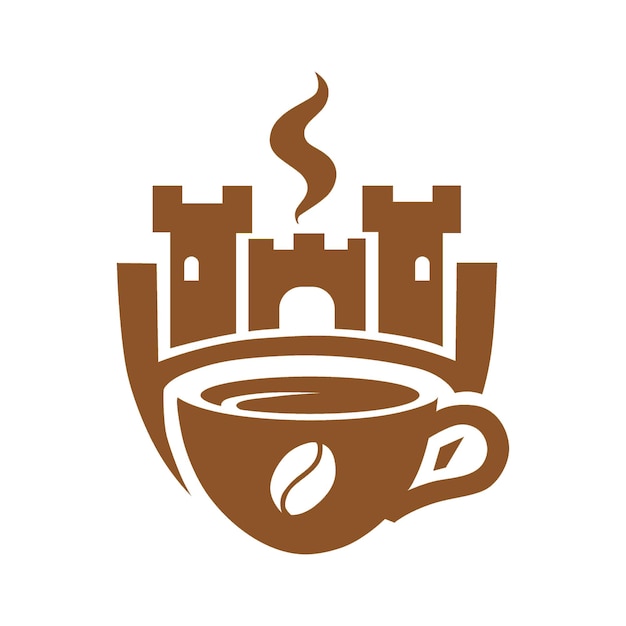 Logotipo del café con el tema de Fort