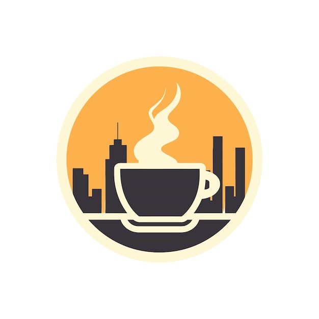 Logotipo de café urbano Ilustración vectorial