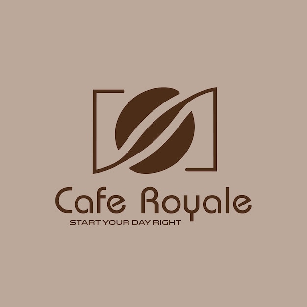 Logotipo del café vectorial