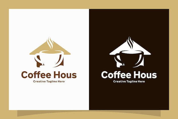 Logotipo de la cafetería de la casa o de la cafetería de la casa