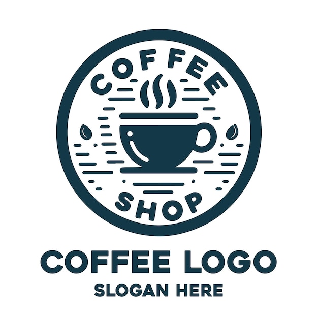 El logotipo de la cafetería es el logotipo del bar de café.