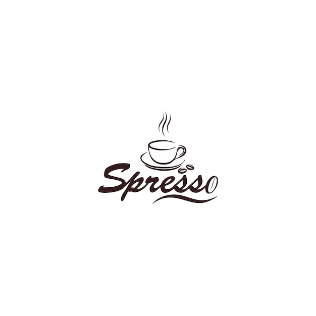 Logotipo para una cafetería llamada espresso.