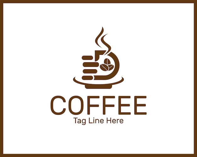 Logotipo de cafetería vectorial gratis en formato de estilo vintage