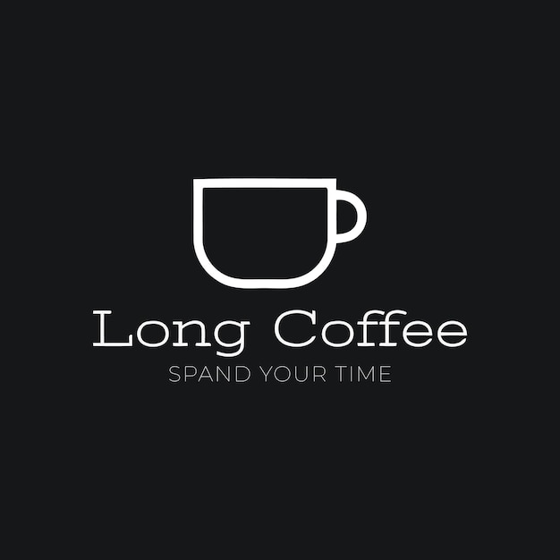 Logotipo de la cafetería vectorial