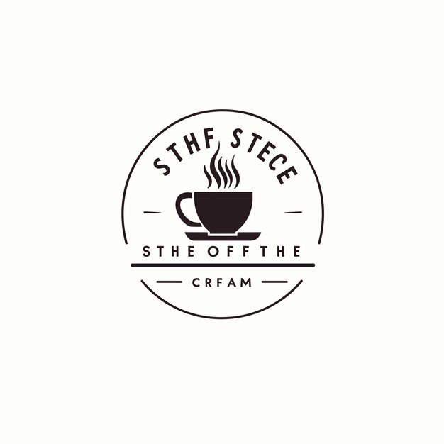 El logotipo de la cafetería