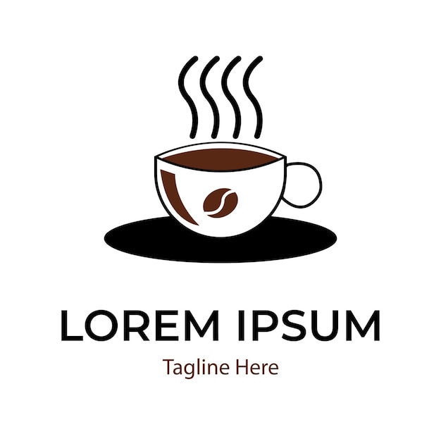 Vector logotipo de cafetería