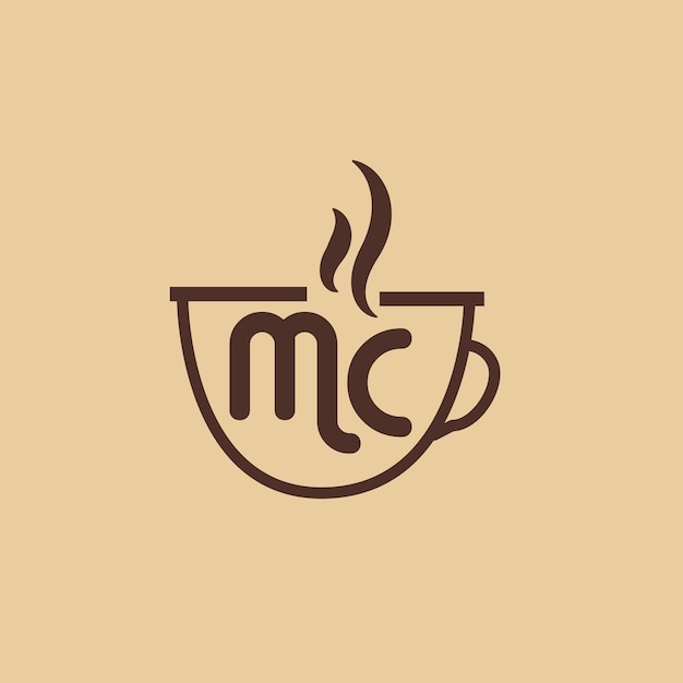 Vector logotipo de cafetería