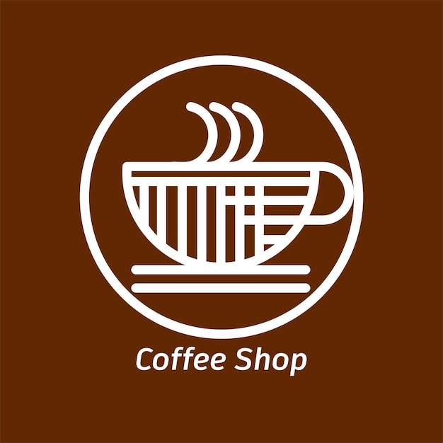 Vector logotipo de cafetería