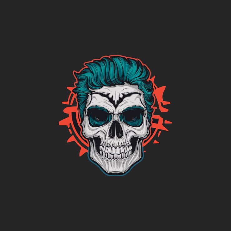 Logotipo de calavera de vector libre