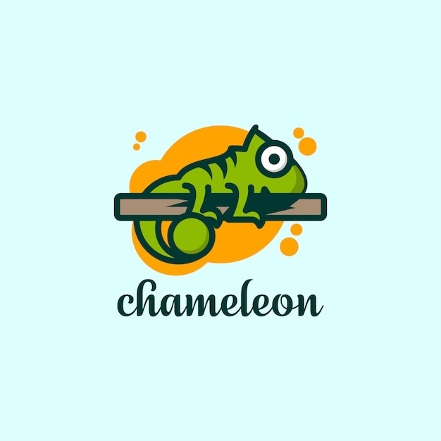 logotipo de camaleón