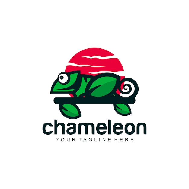 logotipo de camaleón