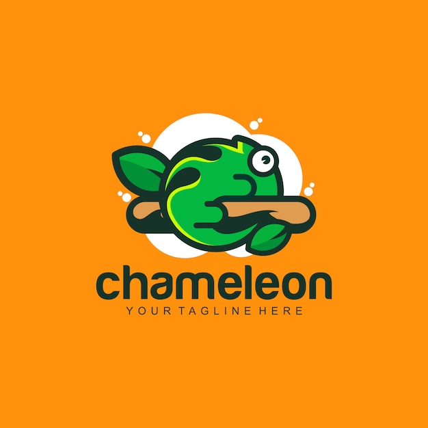 logotipo de camaleón