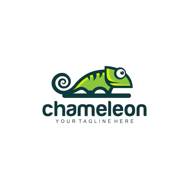 logotipo de camaleón