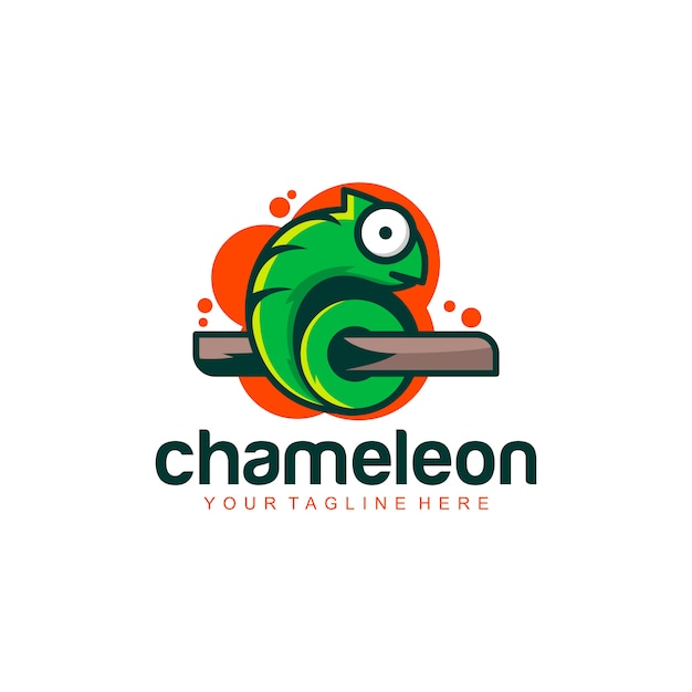 logotipo de camaleón