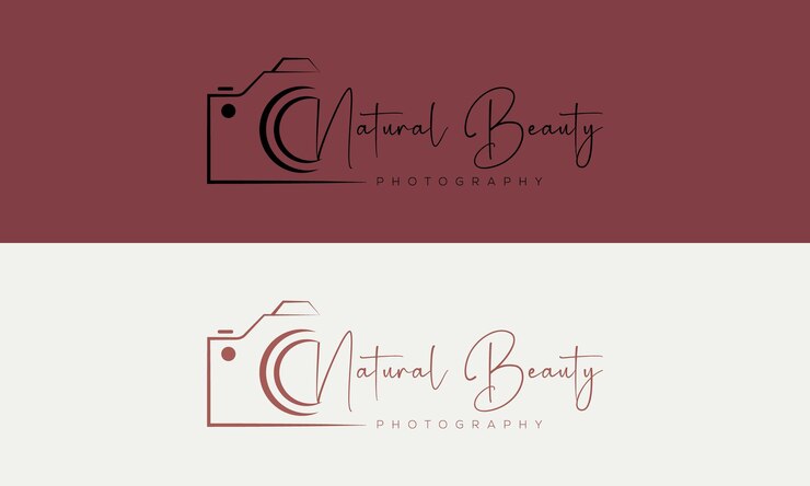 logotipo de la cámara fotografía moderna firma del logotipo icono vector
