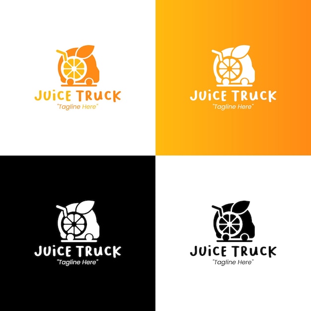 El logotipo del camión de jugo