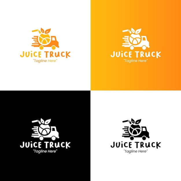 El logotipo del camión de jugo