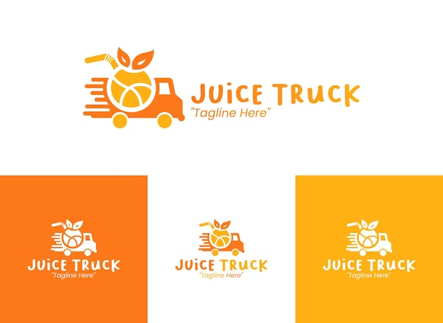 El logotipo del camión de jugo