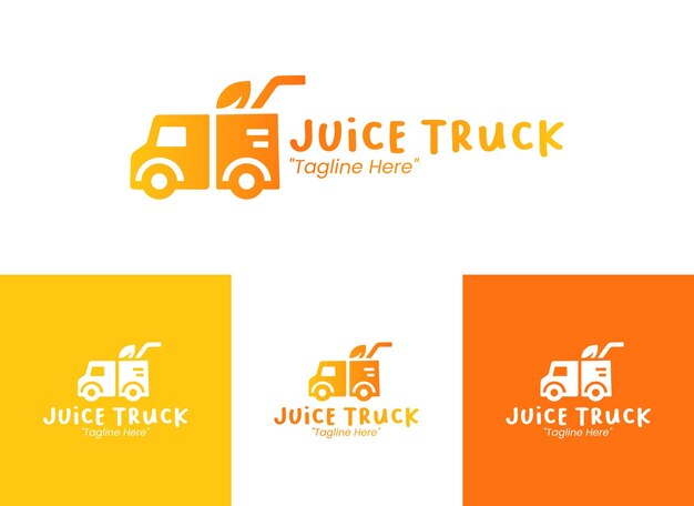 El logotipo del camión de jugo