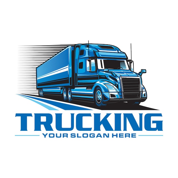 Logotipo de camión logotipo de camión semirremolque