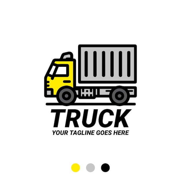 Logotipo del camión para el negocio de transporte