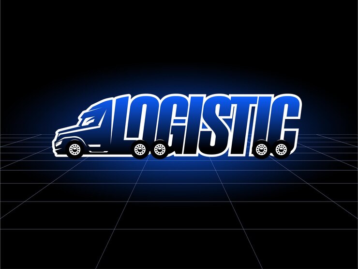 Logotipo de camión Plantilla logística para negocios relacionados con la industria del transporte por carretera