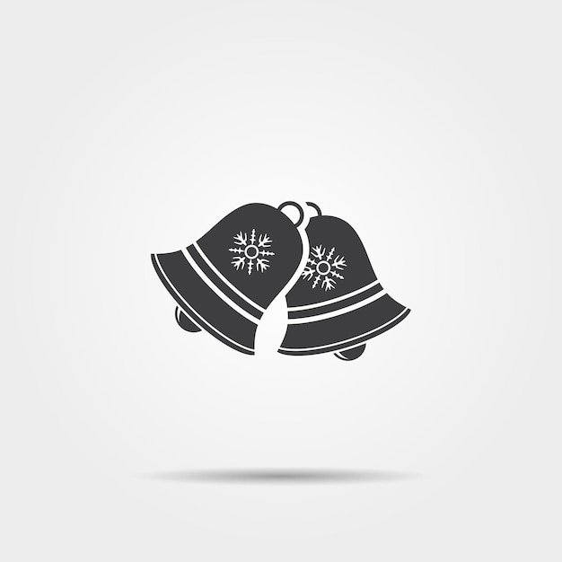 Logotipo de campanas de Navidad
