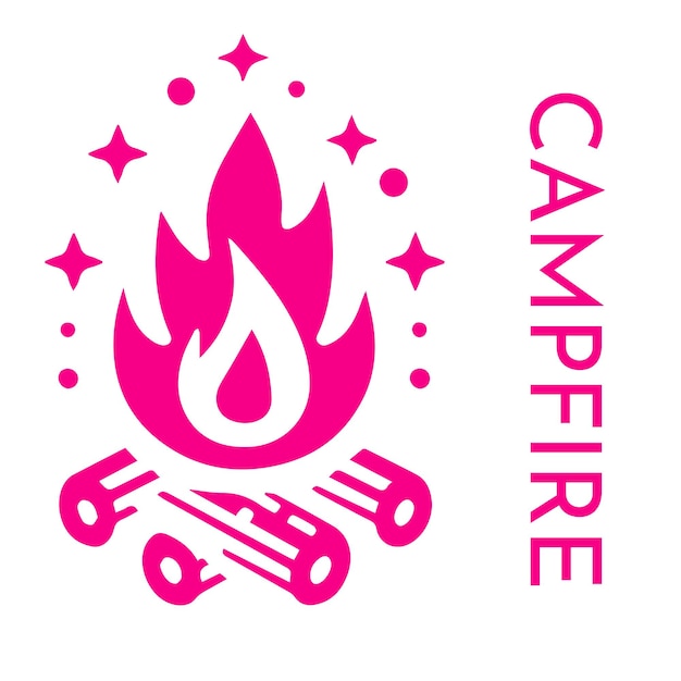 El logotipo de CAMPFIRE