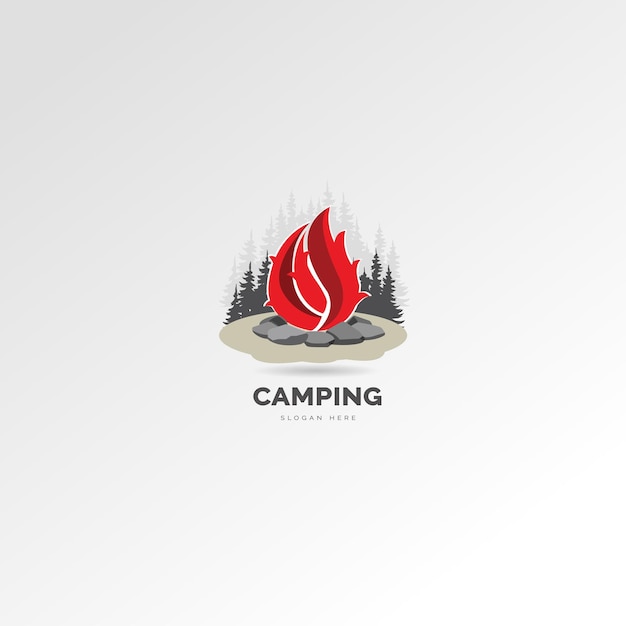 Logotipo de camping