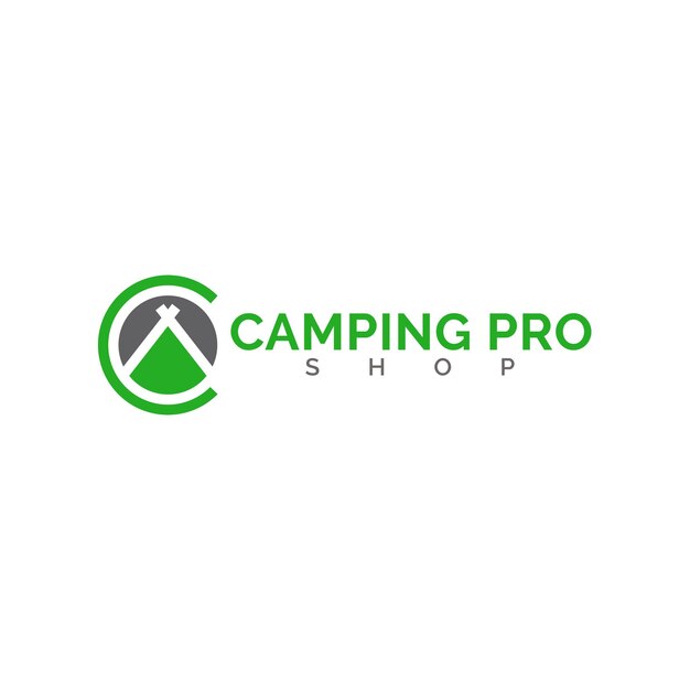 Logotipo de camping