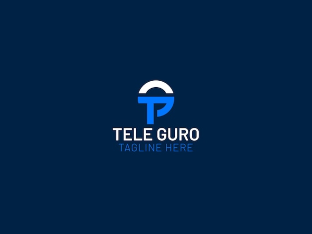 Logotipo para un canal de televisión llamado tele guo