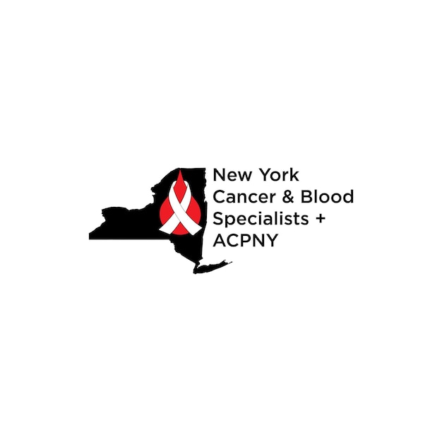 Logotipo de cáncer y sangre de nueva york